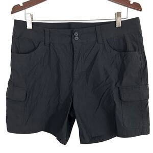 Eddie Bauer Summer Trail Shorts Black Cargo Women Size 14
